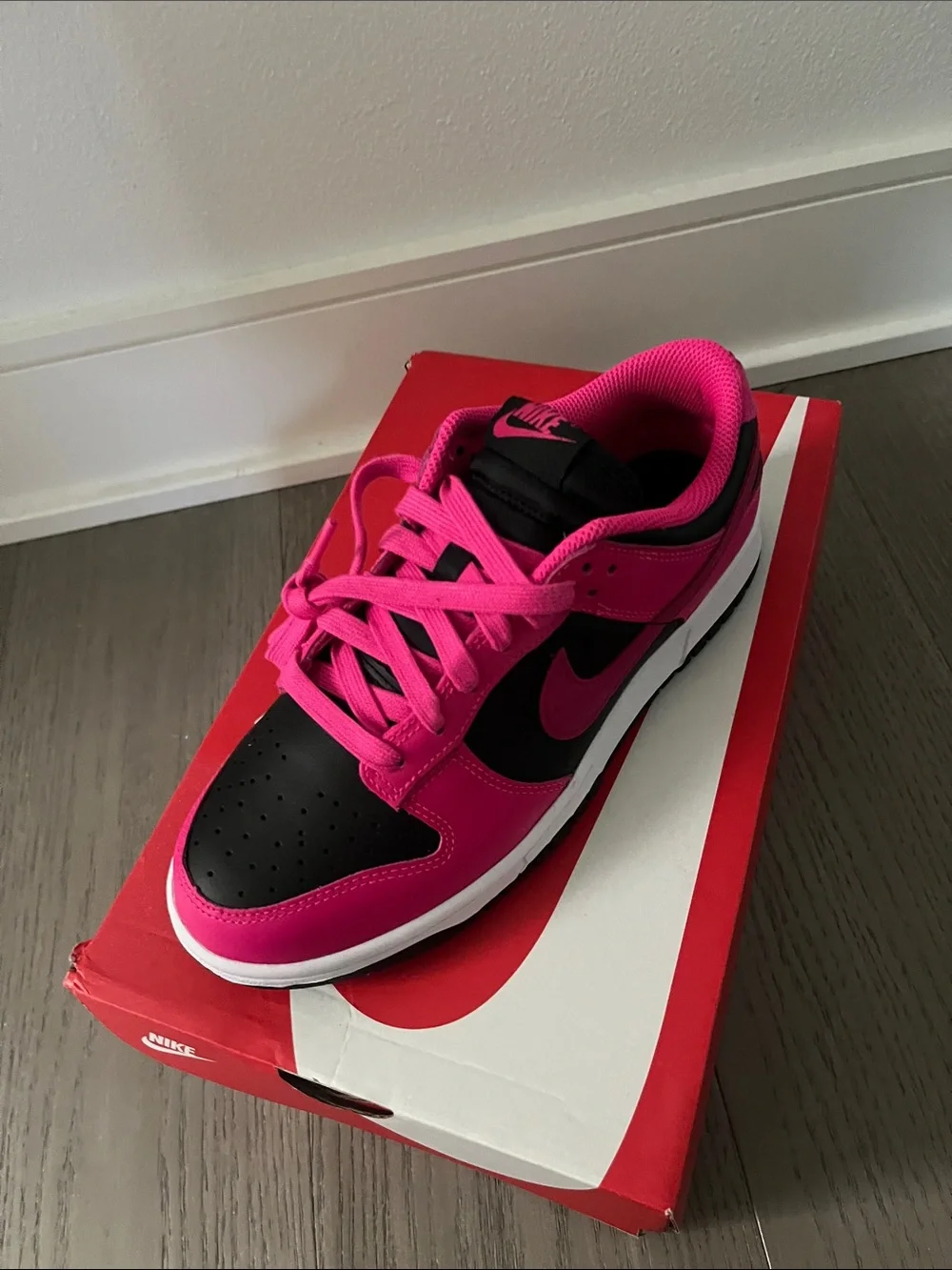 NWT Nike Dunk Low Fierce Pink/Fireberry 8